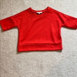 Loft sweatshirt/short-sleeve